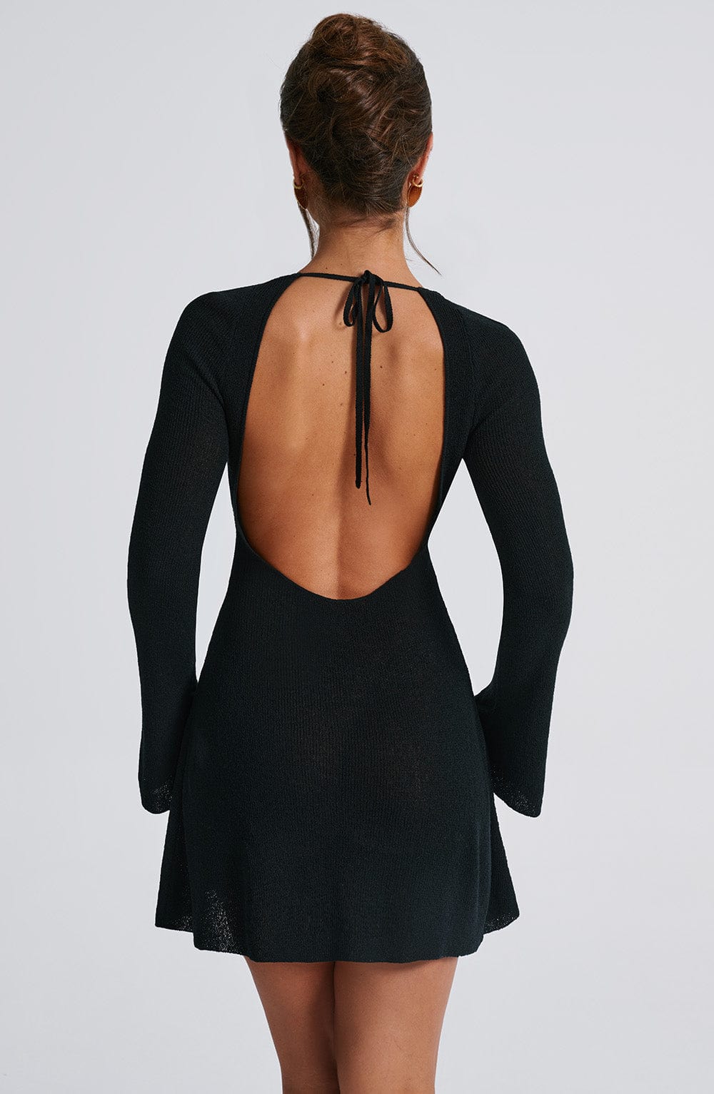 Abito Corto Nero | Maglia Morbida | Eleganza e Comfort