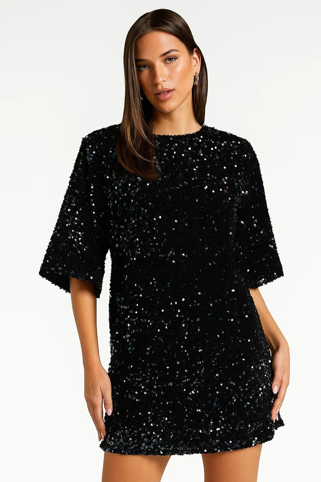 Abito Corto con Paillettes | Retro Aperto | Glamour Contemporaneo