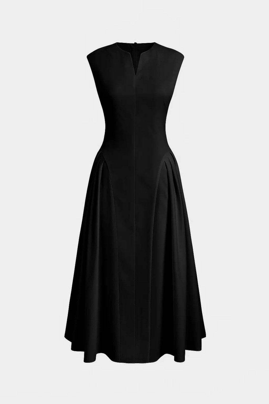 Abito Midi Nero | Elegante | Strutturato e Senza Tempo