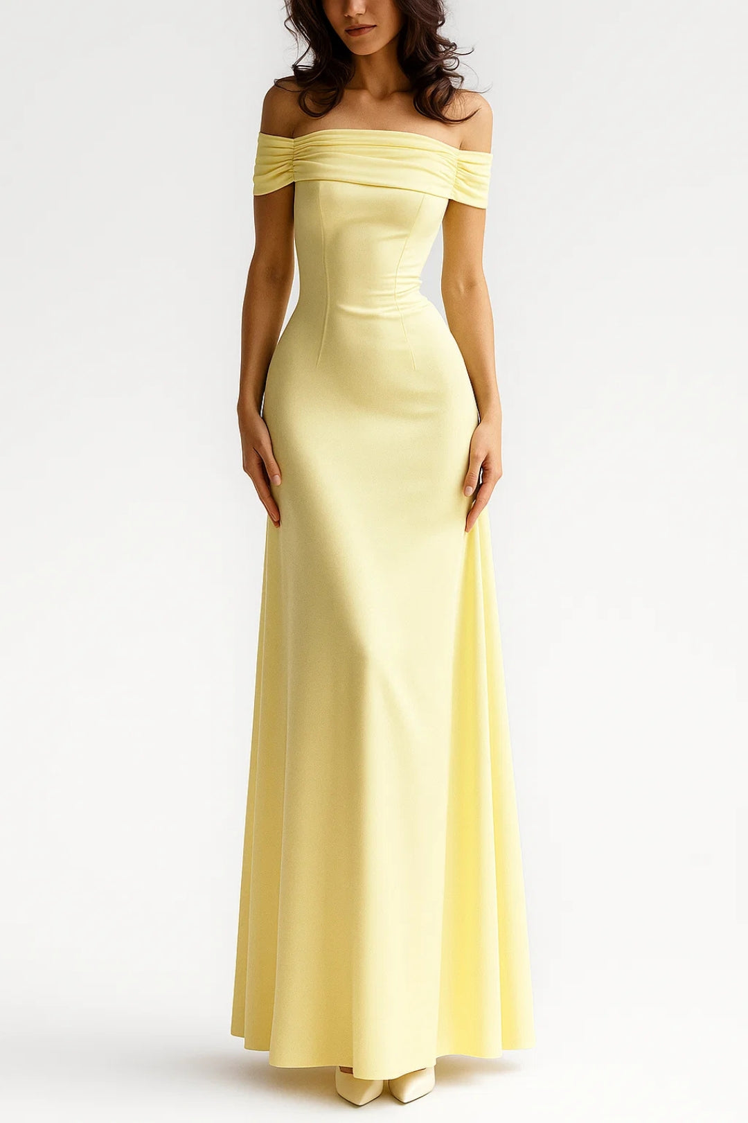 Abito da sera lungo con spalle scoperte | Eleganza romantica