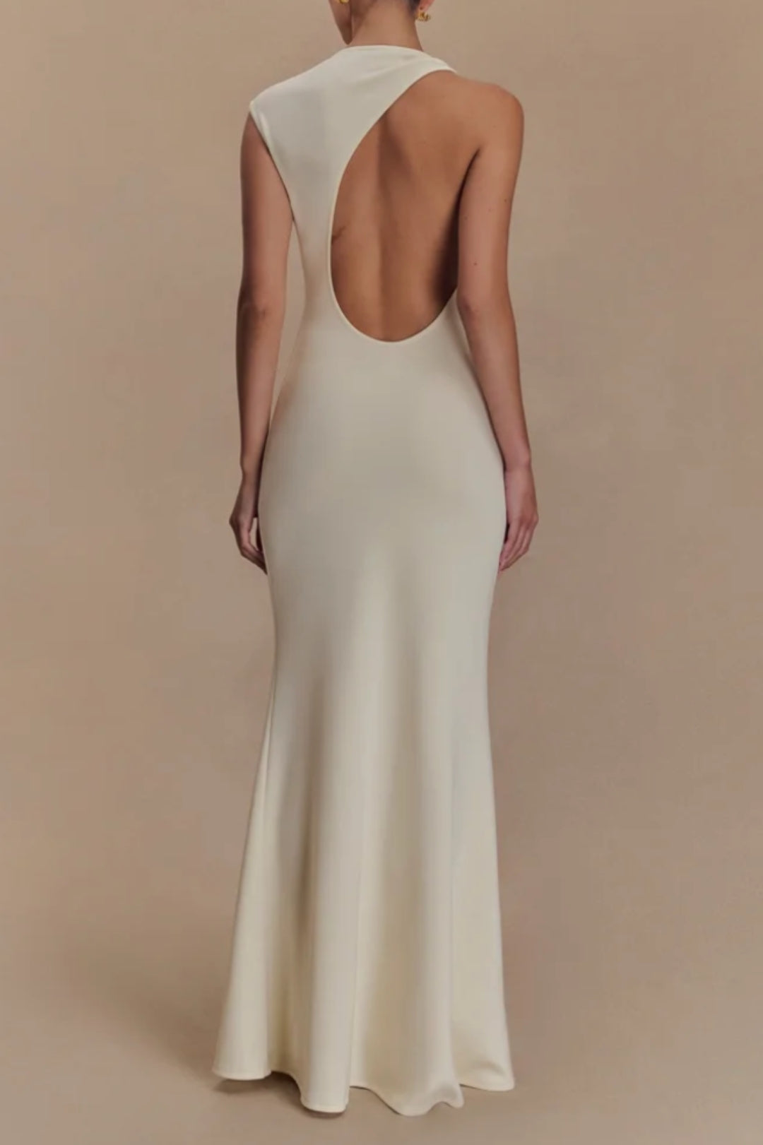 Abito lungo elegante con schiena scoperta | Vestibilità aderente | Stile sofisticato
