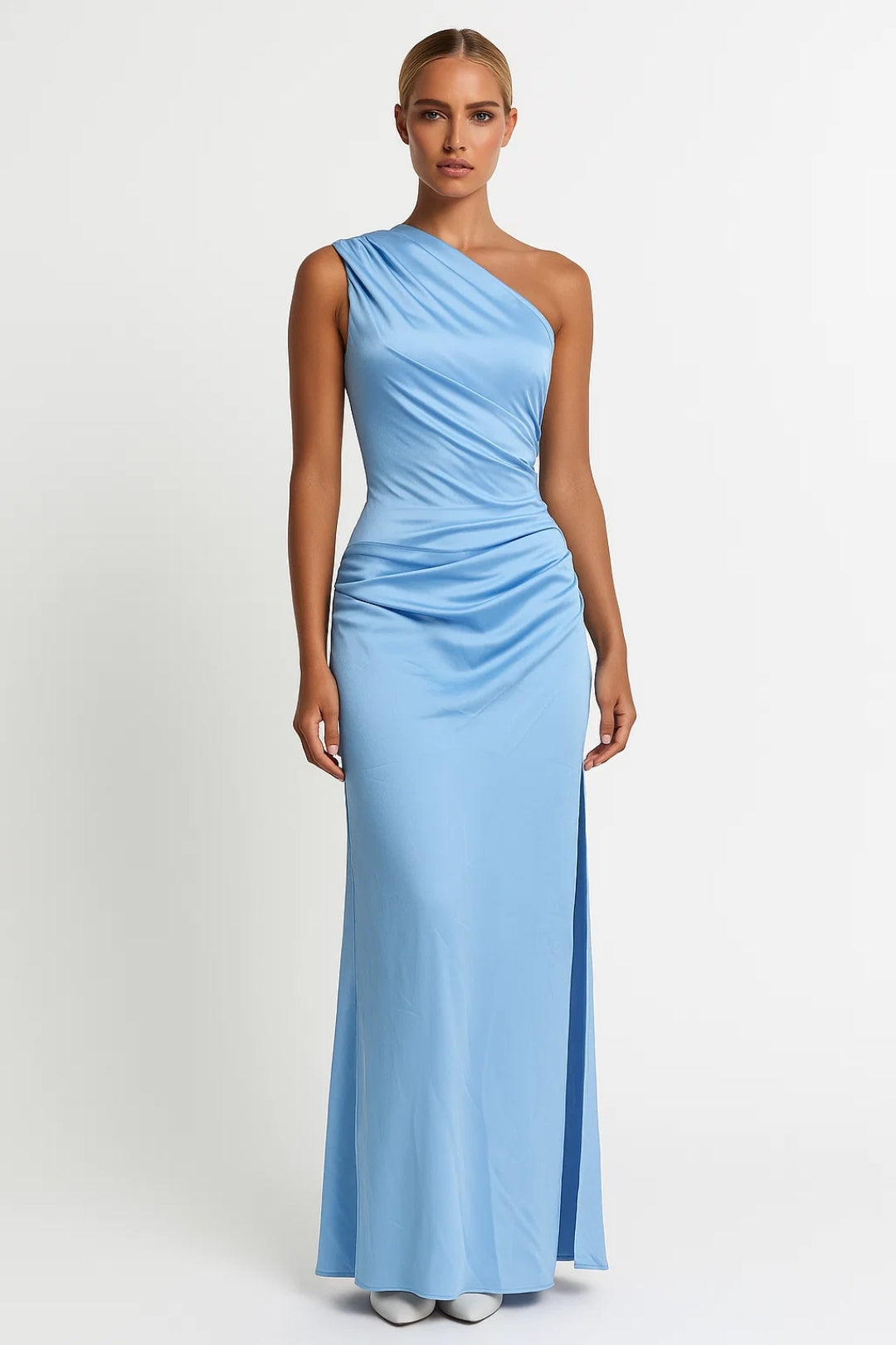 Abito lungo monospalla da donna | Eleganza fluida per serate speciali