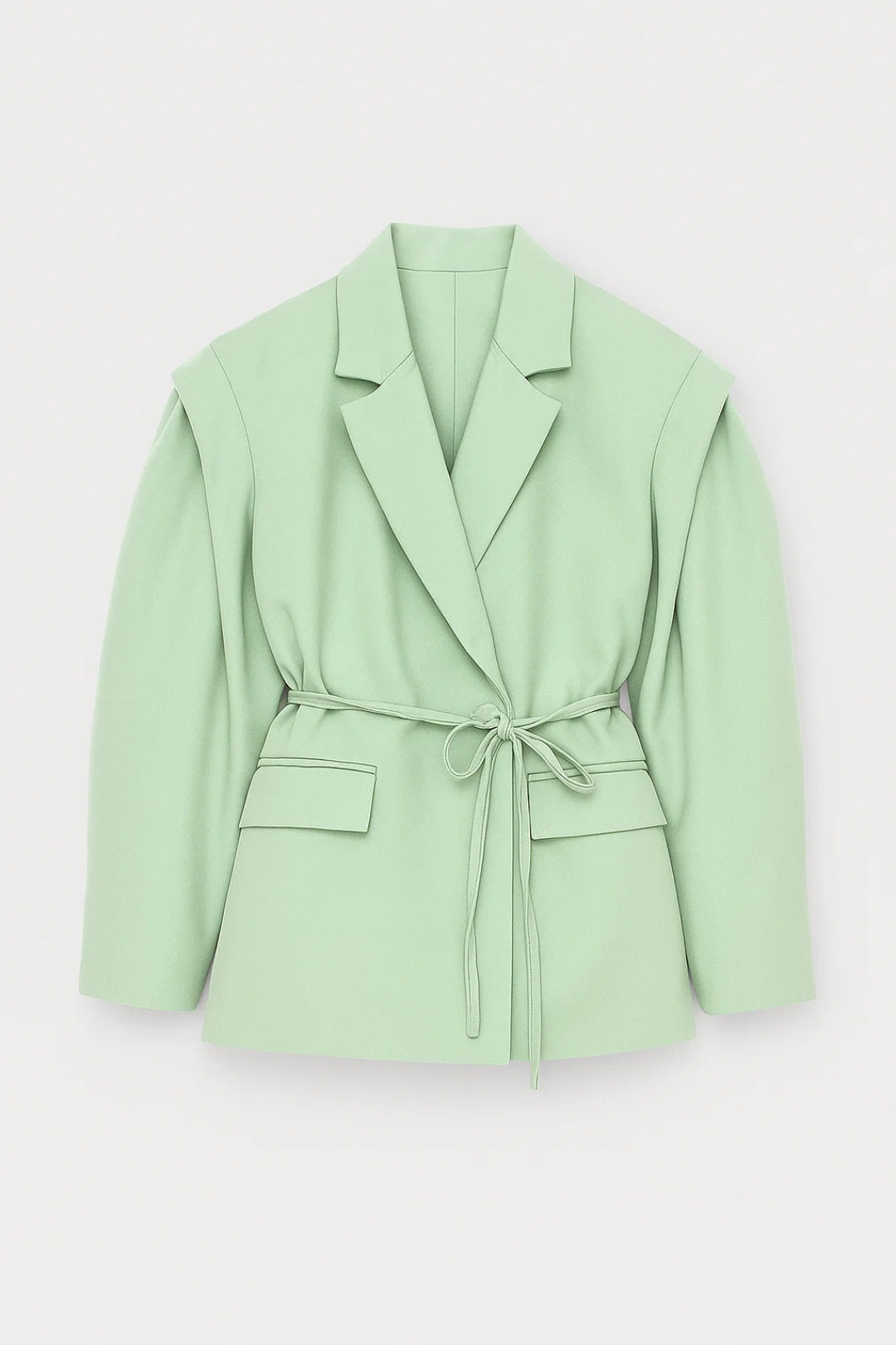 Blazer con cintura e spalle strutturate