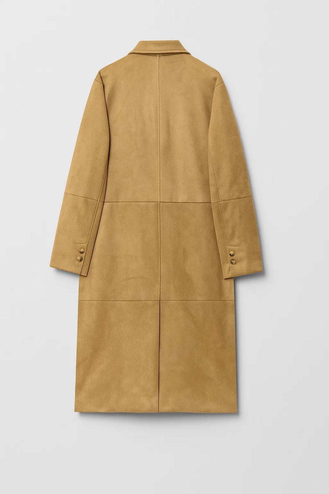 Cappotto lungo con chiusura a bottoni