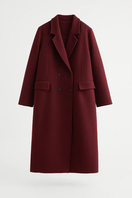 Cappotto lungo doppiopetto da donna | Eleganza classica e intramontabile