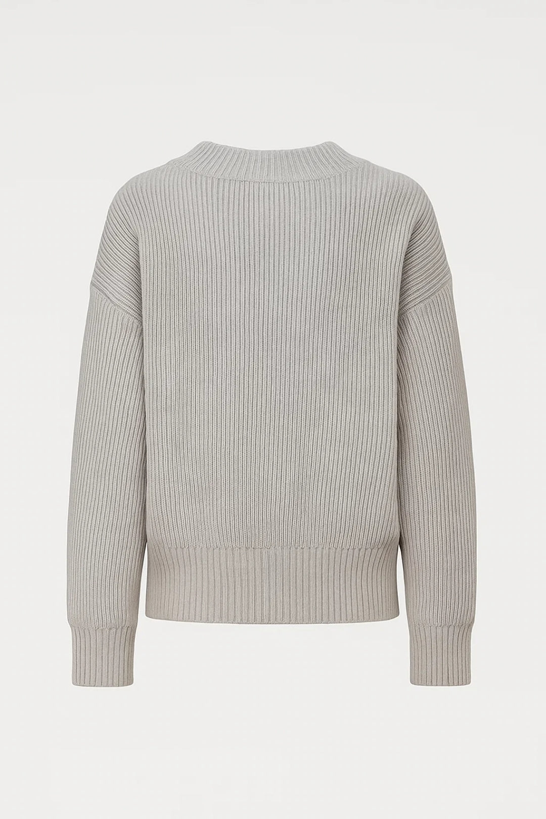 Cardigan a costine con zip frontale