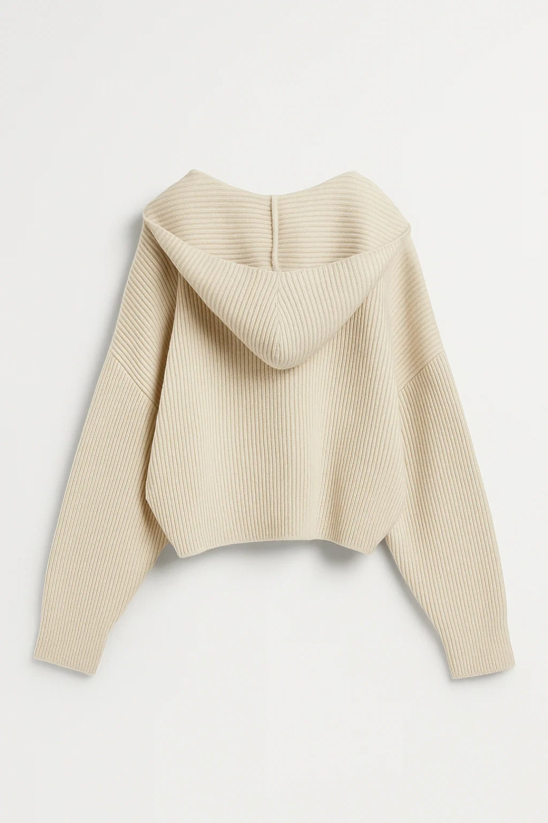 Cardigan corto con bottoni e collo ampio