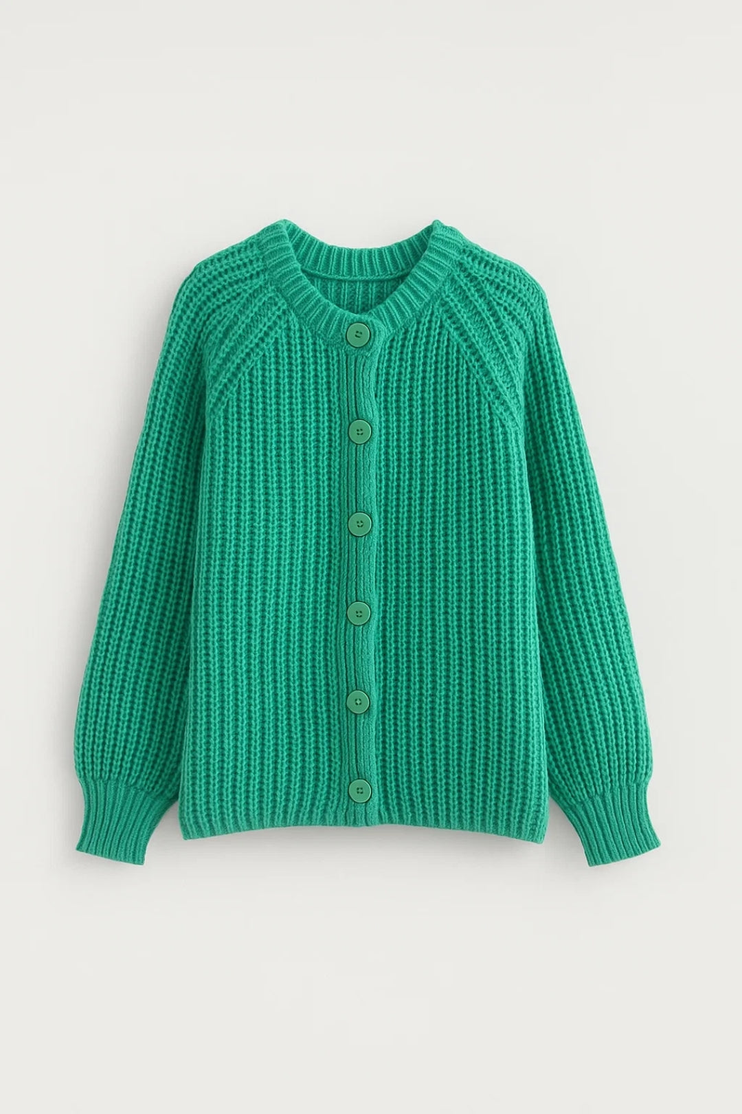 Cardigan in maglia grossa con bottoni