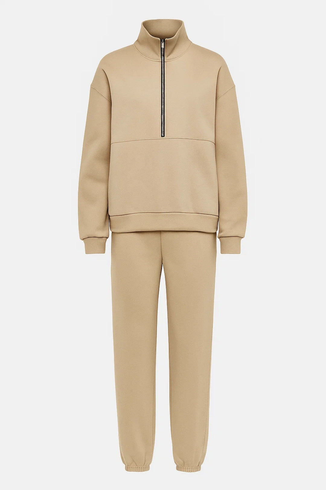 Completo casual da donna con zip frontale | Linea essenziale e comoda