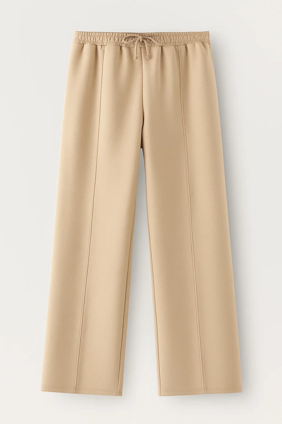 Completo due pezzi comodo con zip frontale e pantaloni larghi