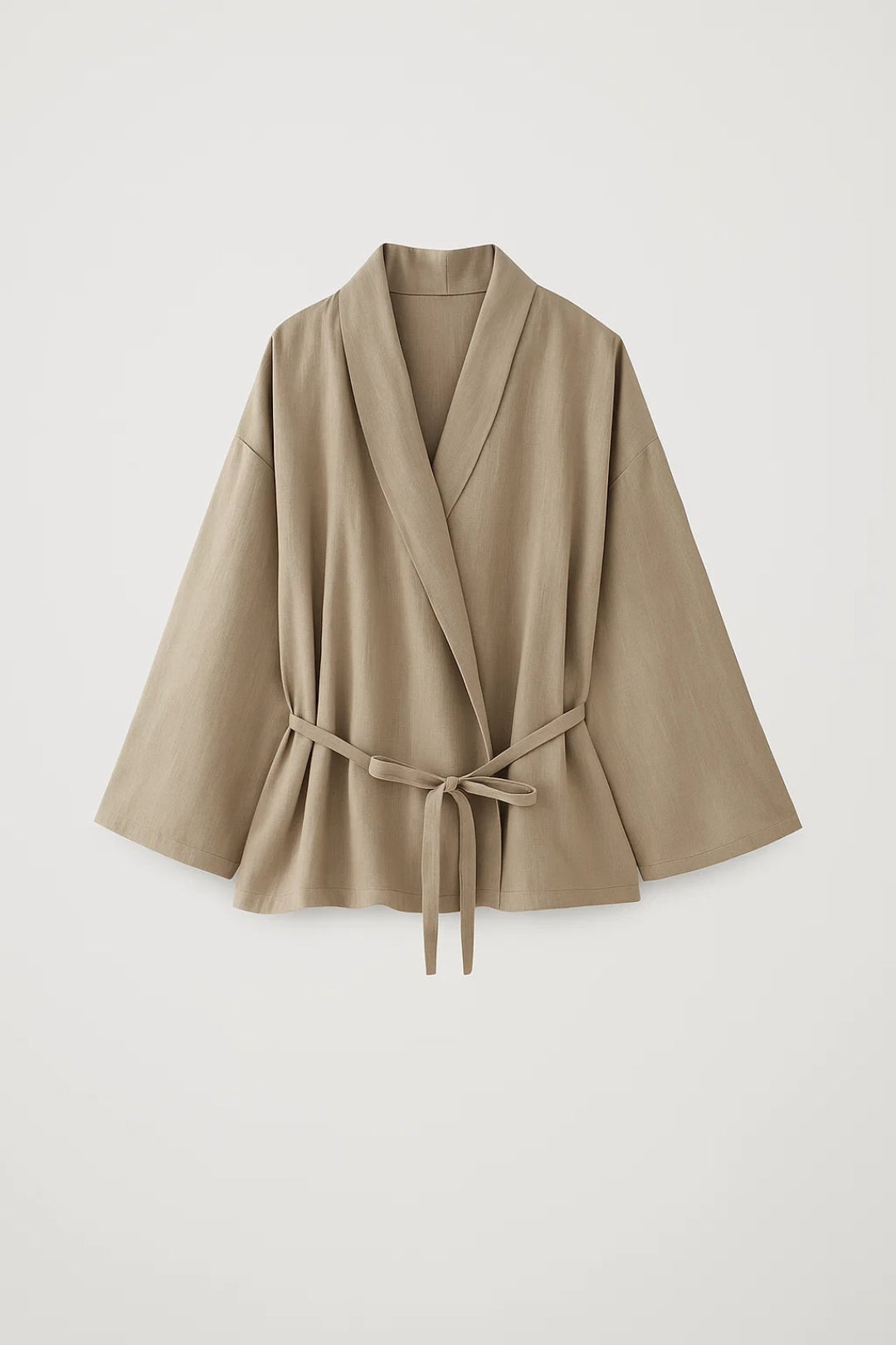 Completo due pezzi elegante da donna | Giacca con cintura e pantaloni ampi