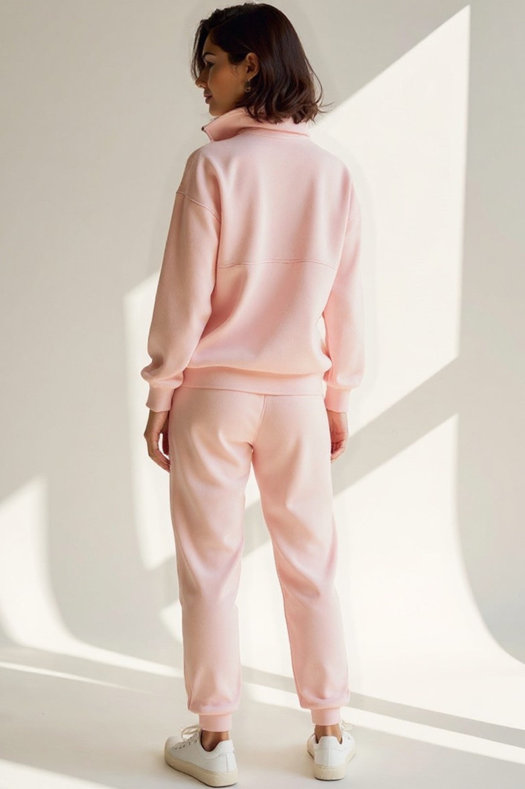 Completo sportivo in cotone | Felpa con zip e pantaloni jogger | Morbido e confortevole