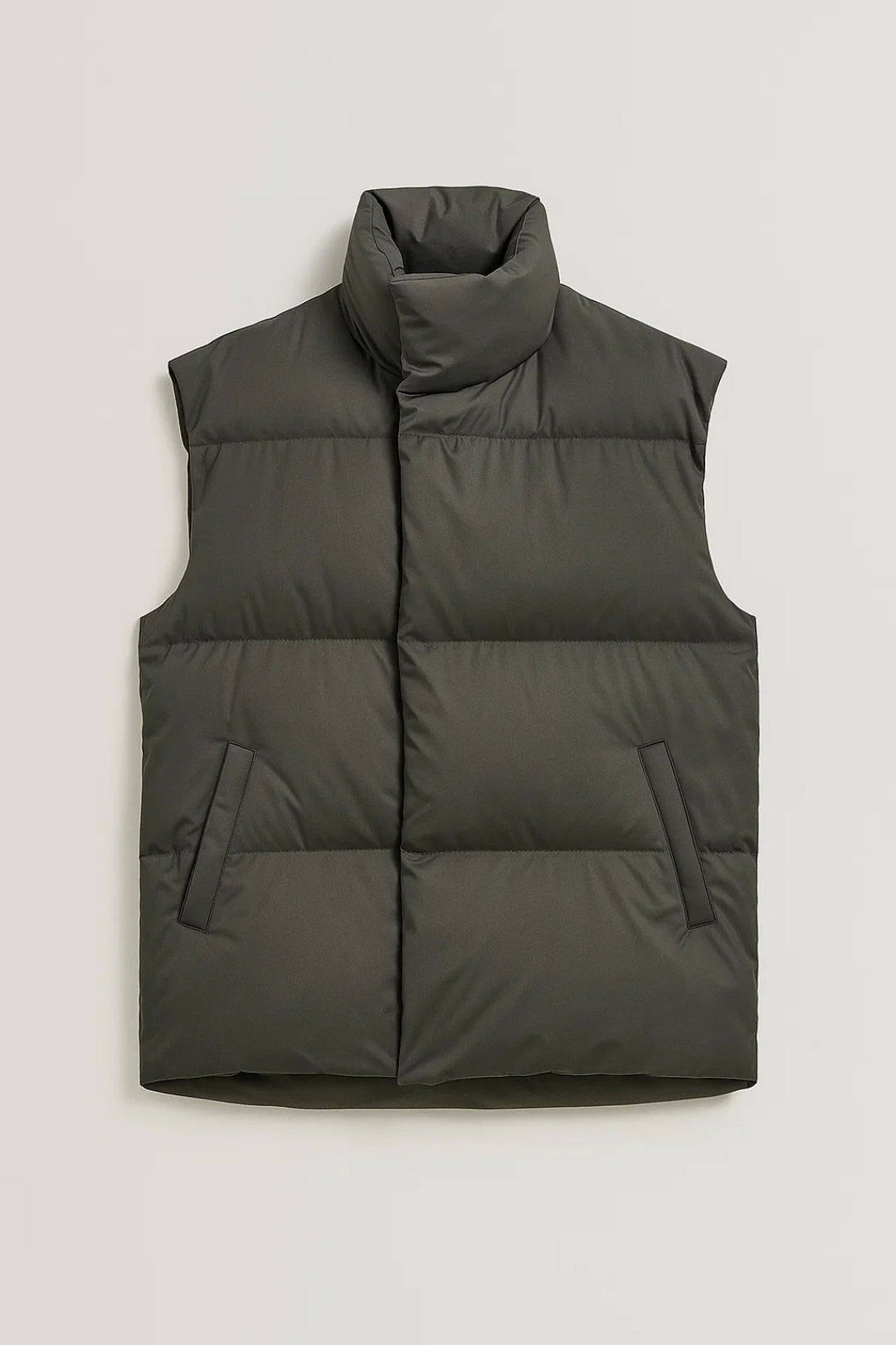 Gilet imbottito con collo alto