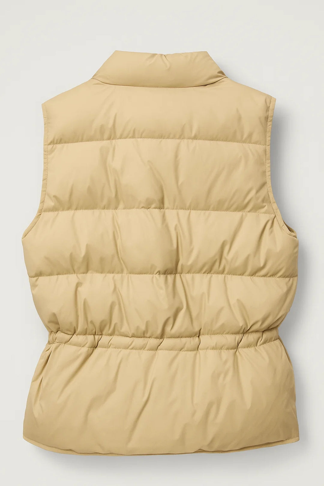 Gilet imbottito con tasche frontali e coulisse