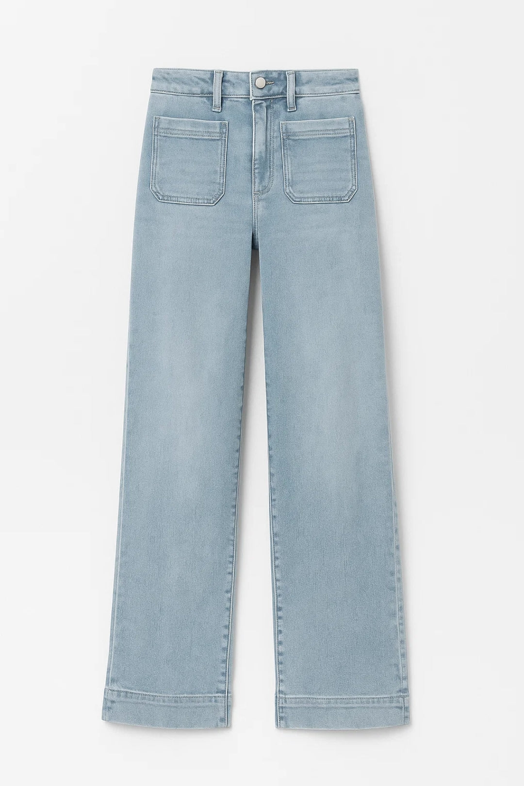 Jeans ampio con tasche frontali