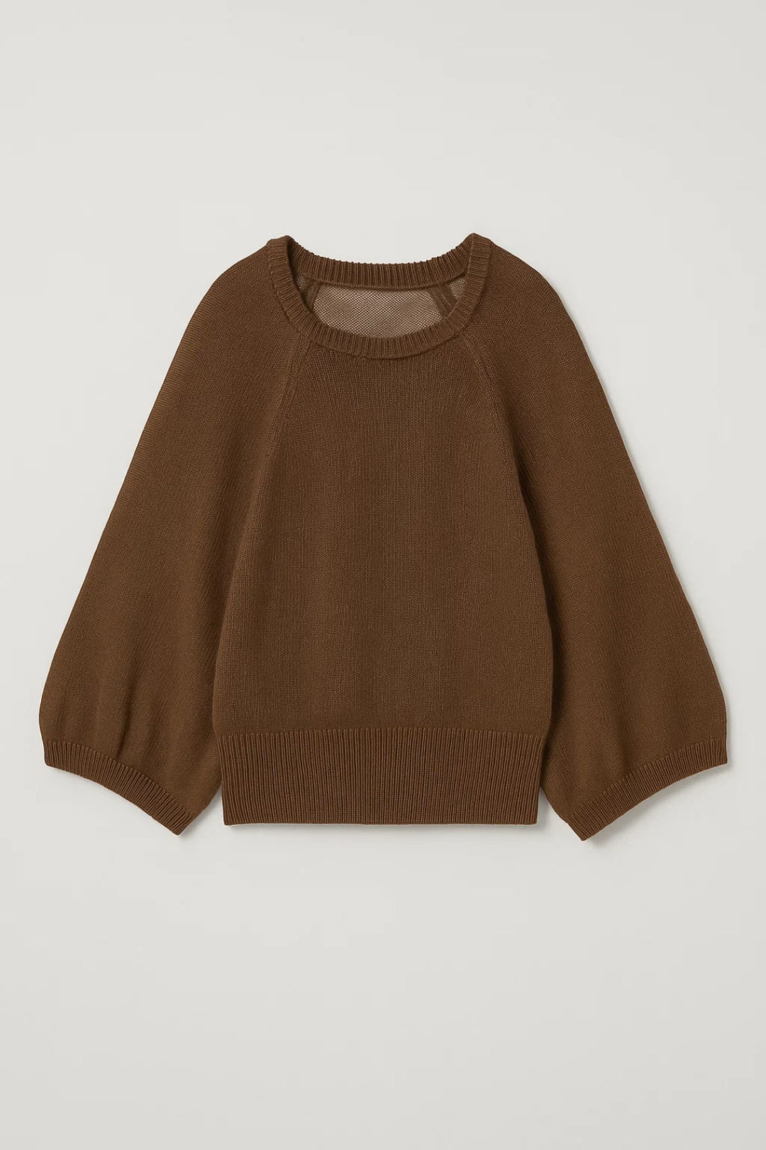Maglia con maniche a tre quarti e scollo rotondo