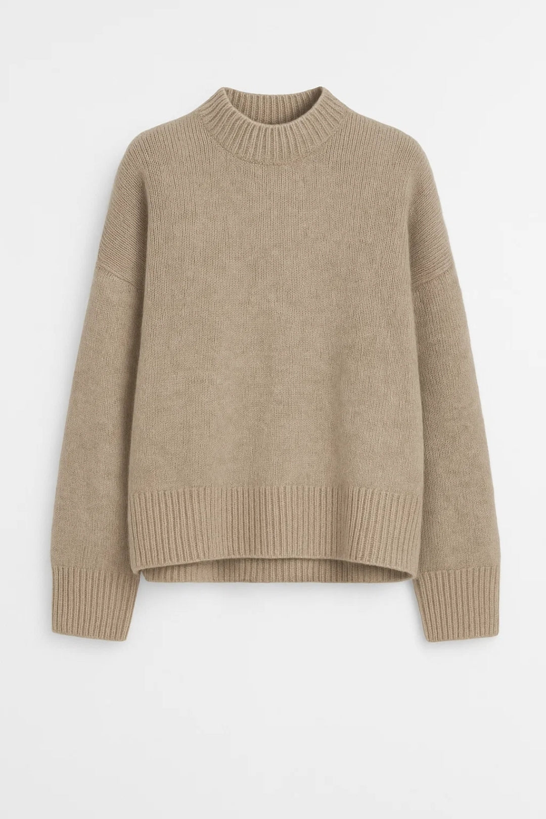 Maglione a collo alto con taglio dritto