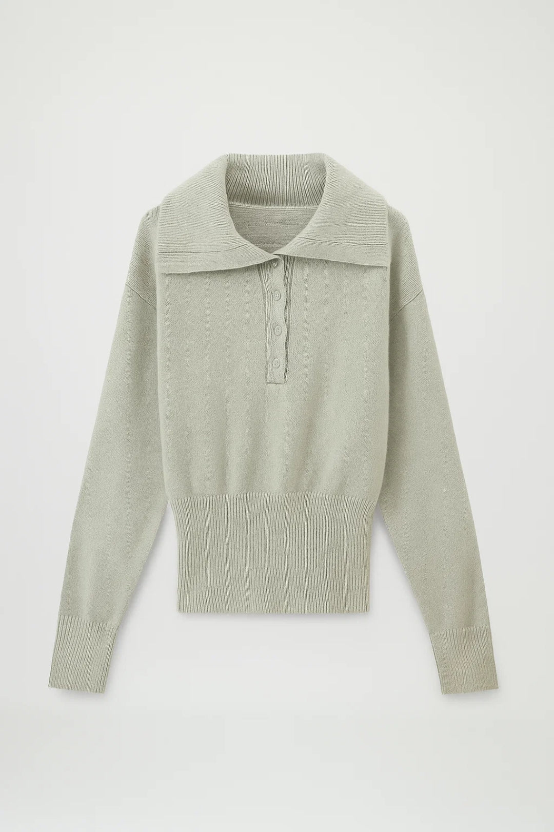 Maglione con colletto e abbottonatura frontale