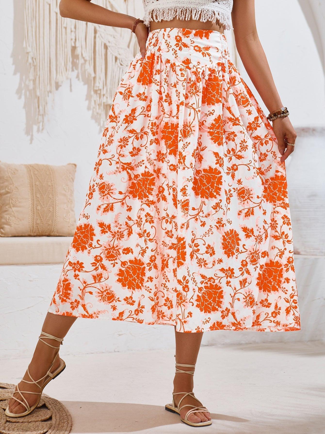 Gonna Lunga con Stampa Floreale – Stile e Comfort per Ogni Occasione