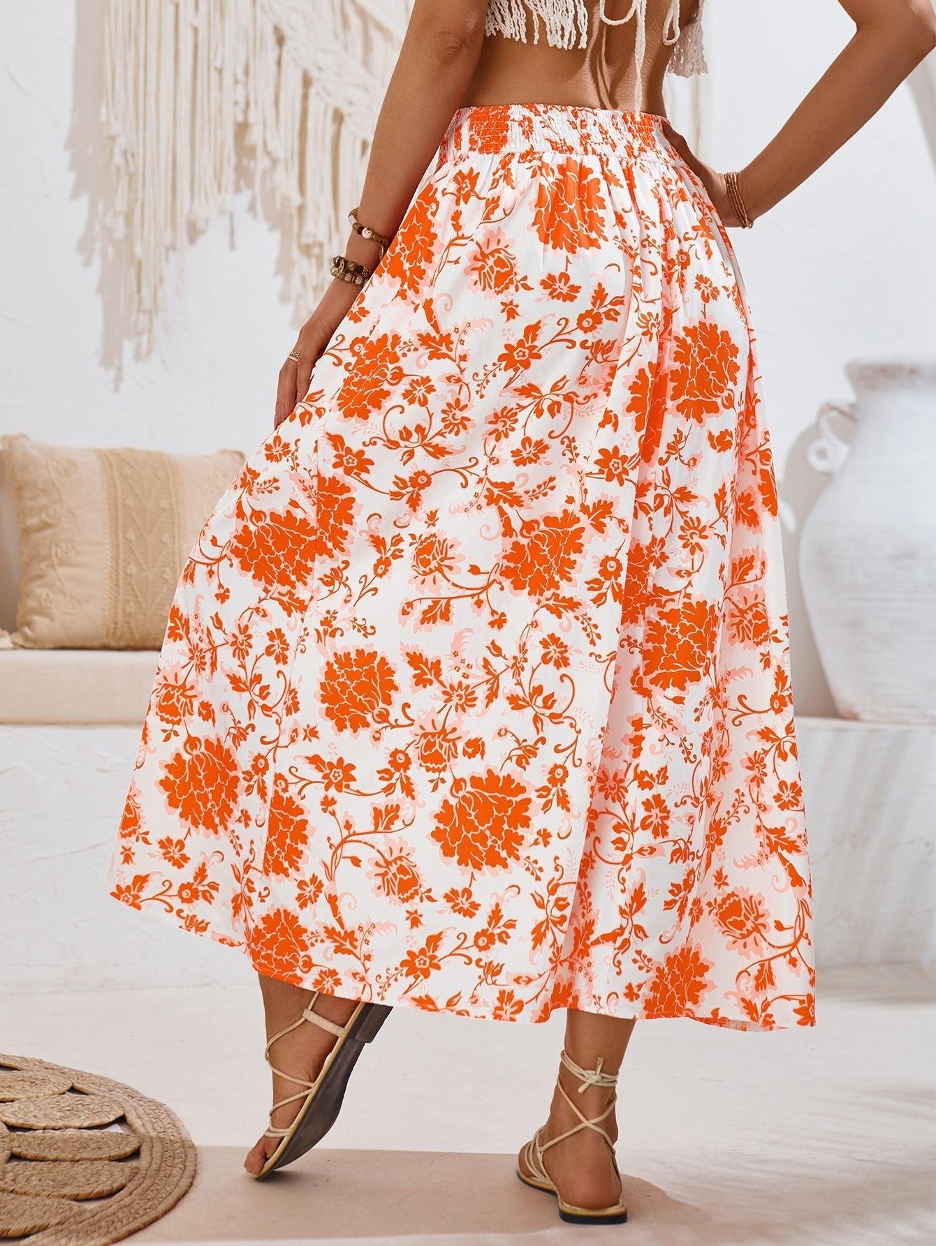 Gonna Lunga con Stampa Floreale – Stile e Comfort per Ogni Occasione
