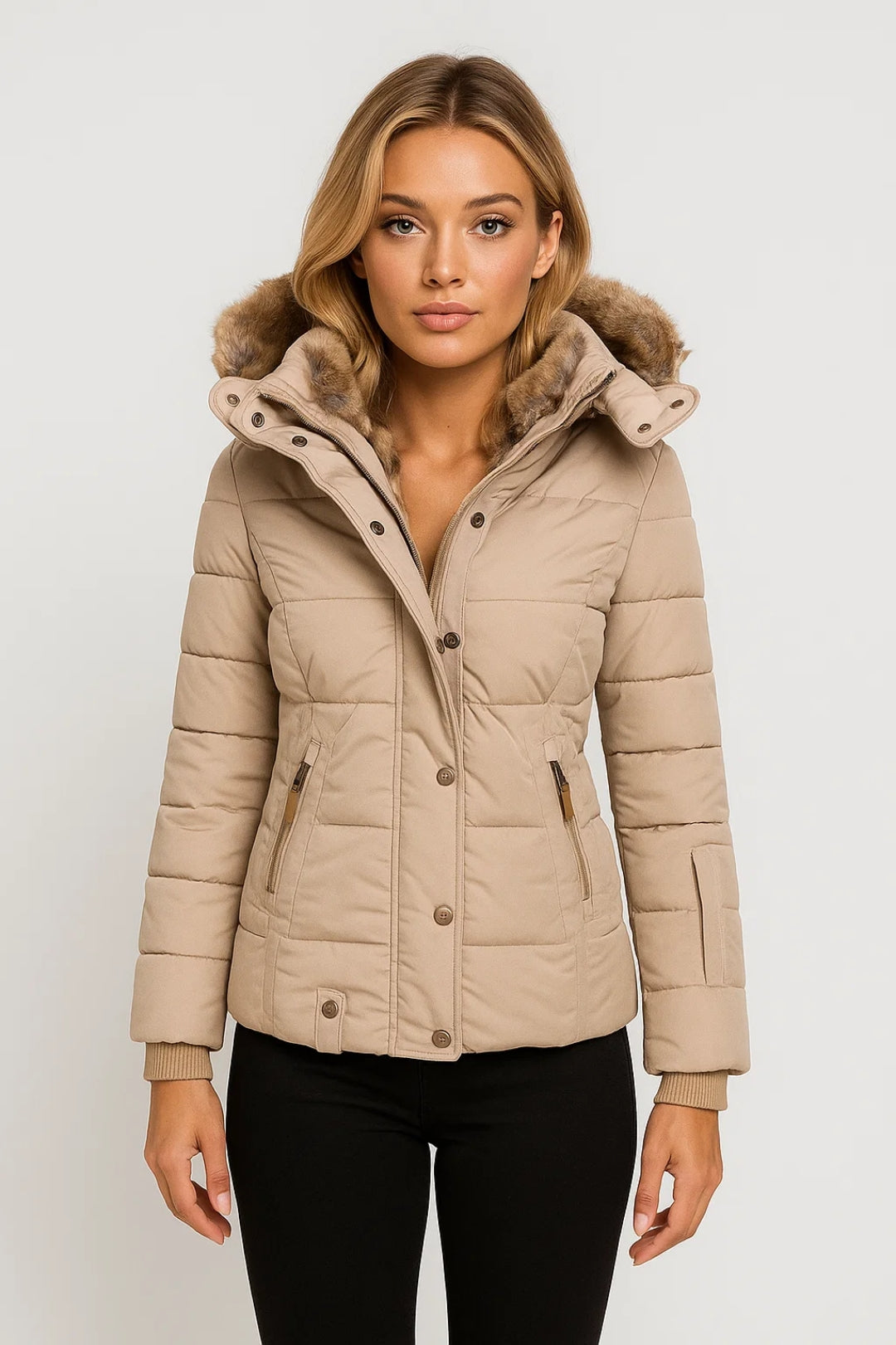 Piumino Donna | Trapuntato con Cappuccio | Termico per Inverno