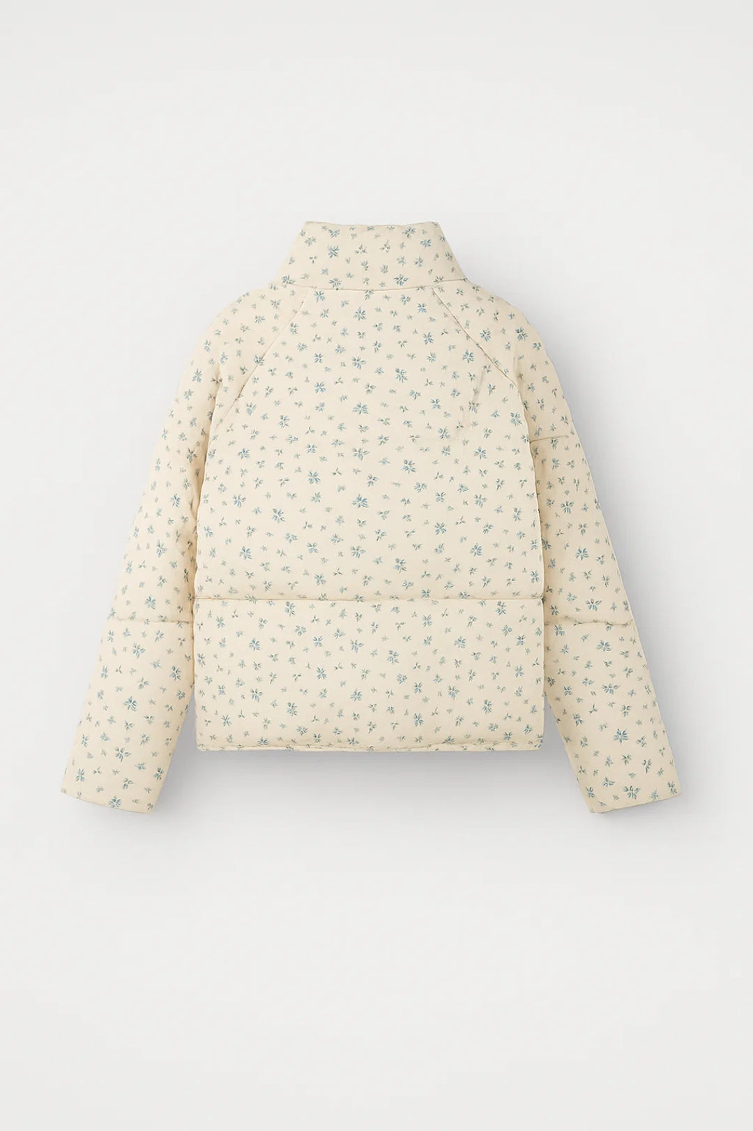 Piumino imbottito con microstampa floreale | Stile delicato e funzionale