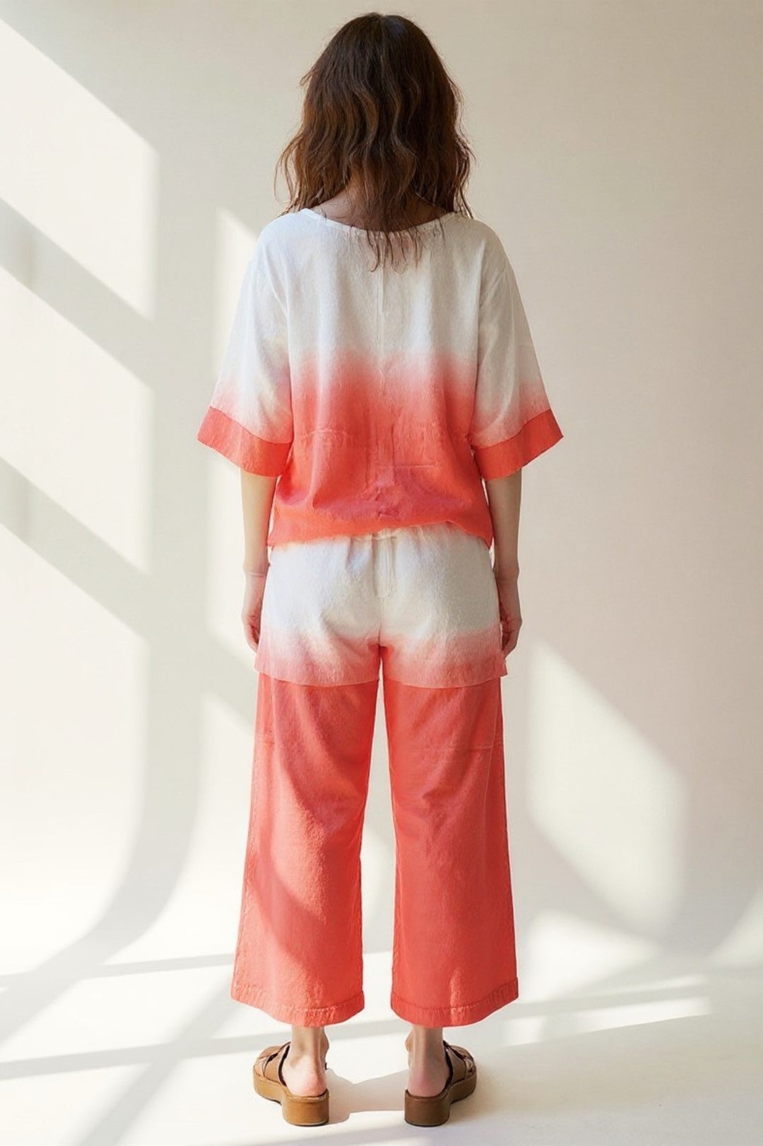 Set estivo in cotone leggero | Maglia ampia e pantaloni culotte