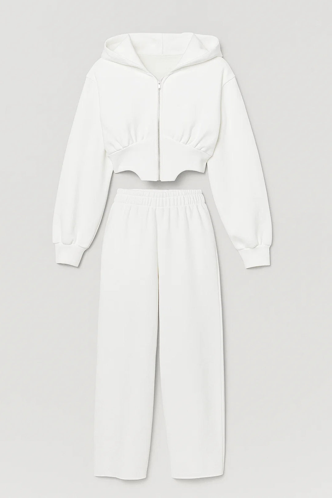 Set loungewear con felpa corta e pantaloni jogger | Stile comodo e moderno