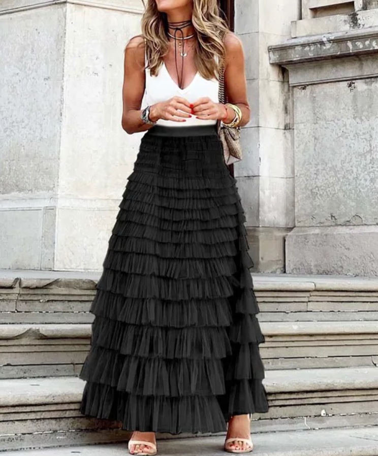 Gonna in Tulle Elegante e Versatile