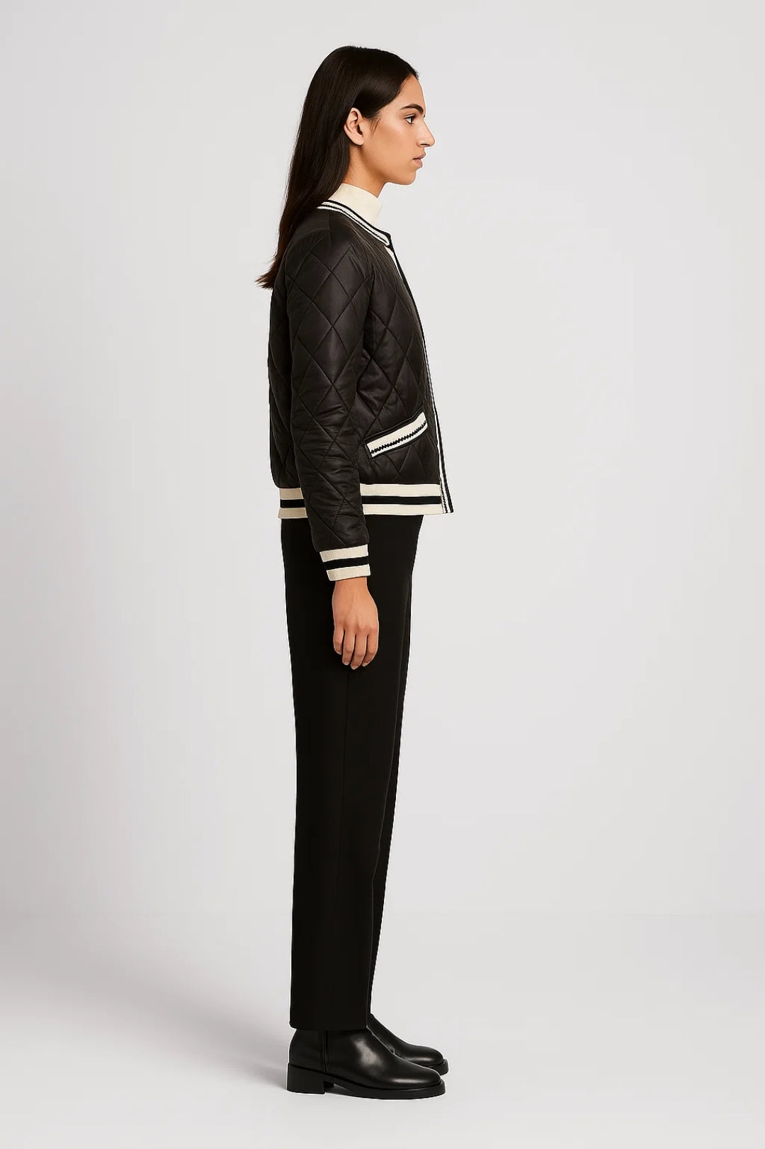 Giacca trapuntata stile cardigan | Elegante e leggera | Chiusura a bottoni