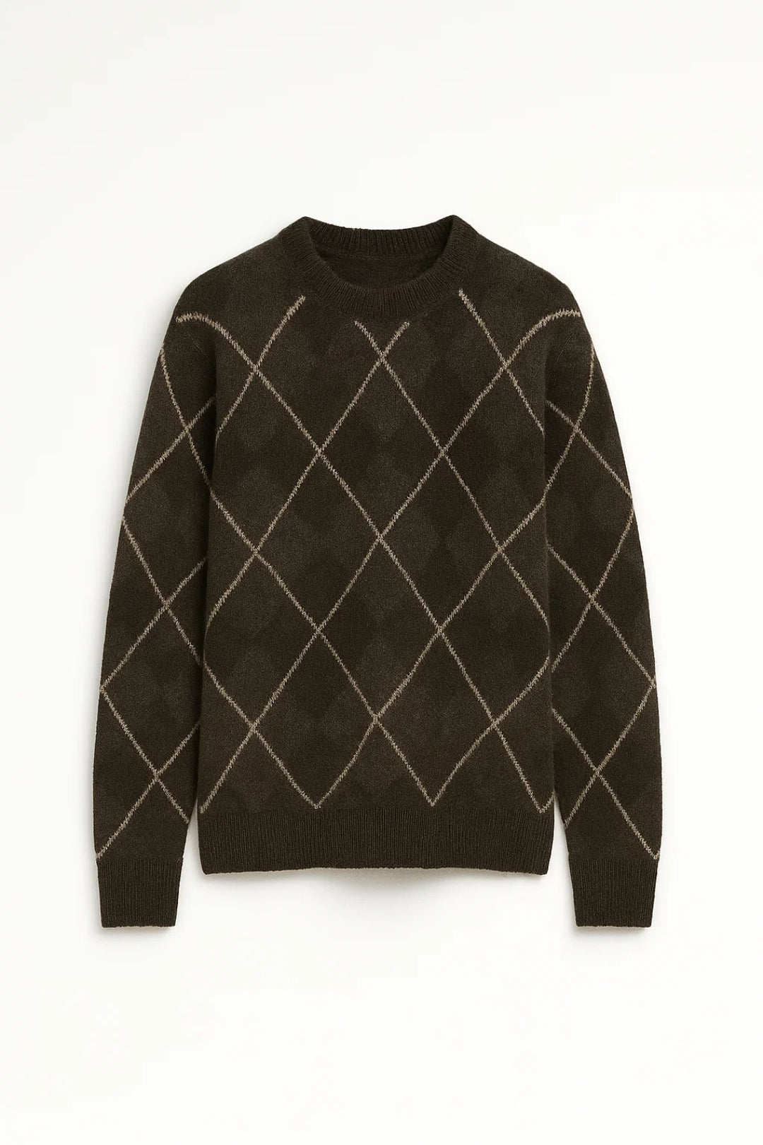 Maglione caldo a rombi | Vestibilità comoda | Perfetto per l’inverno