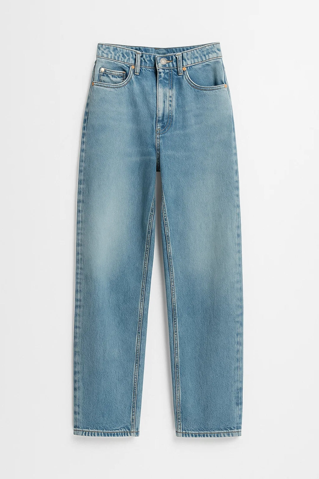 Jeans a gamba larga a vita media | Stile casual e rilassato