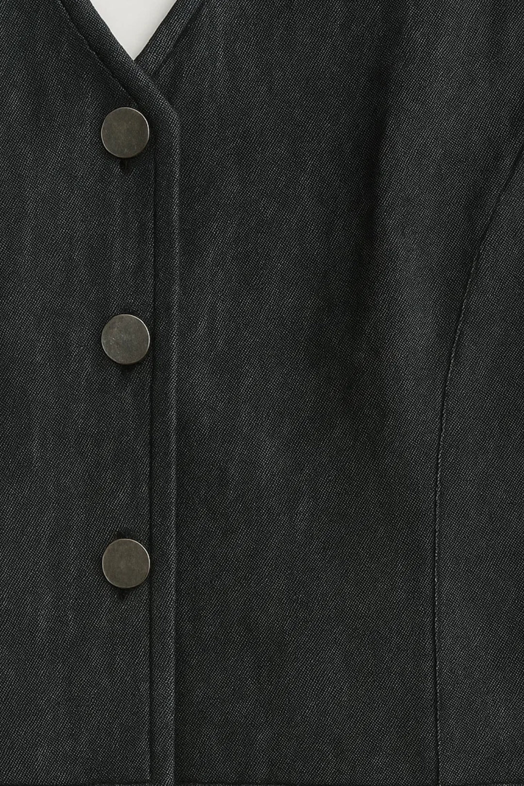 Completo blu navy elegante | Top corto con bottoni dorati e pantaloni dritti