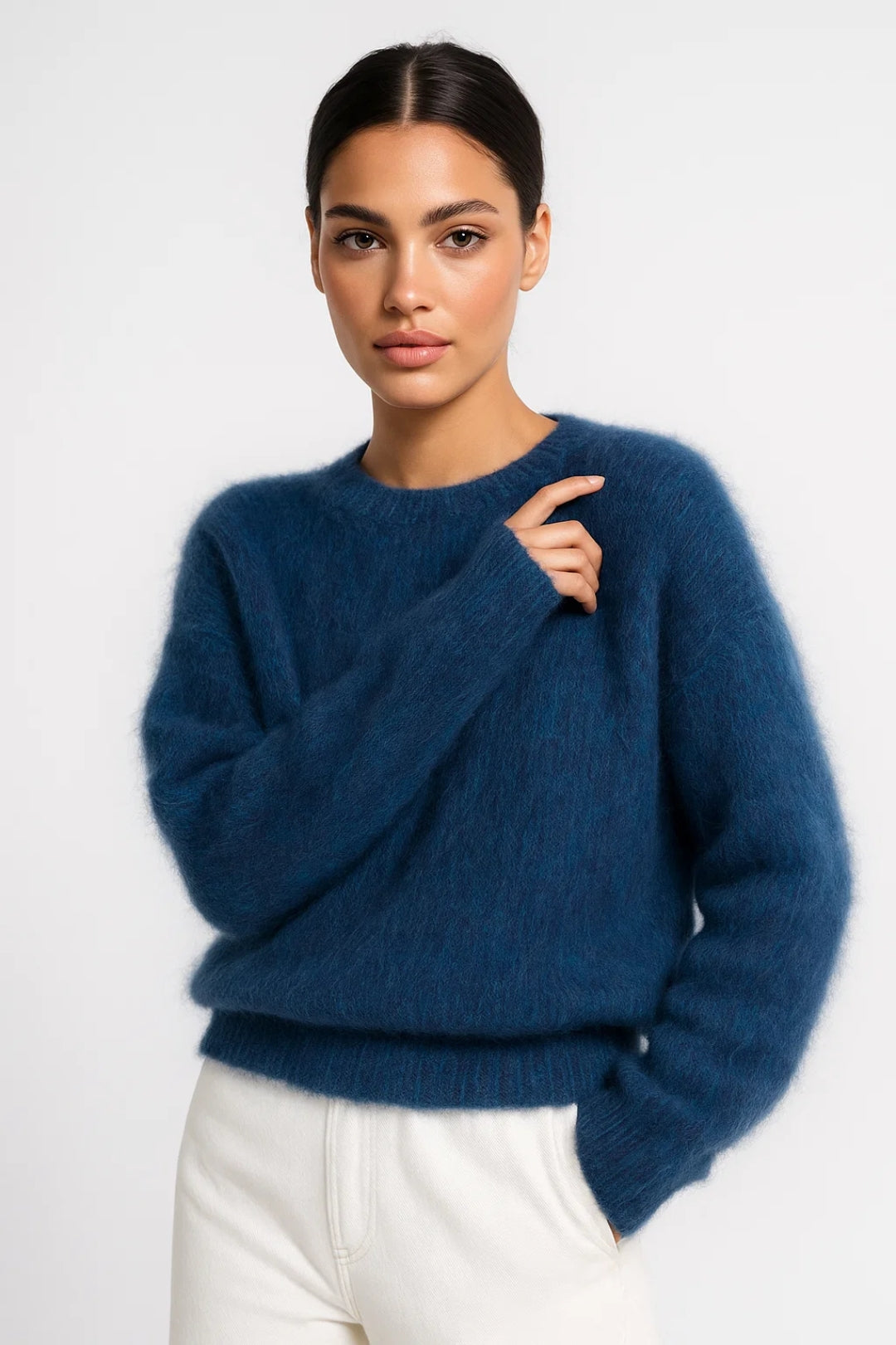 Maglione soffice con girocollo e vestibilità rilassata