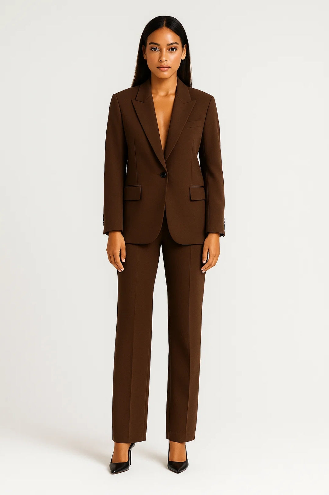 Blazer sartoriale marrone | Taglio classico con chiusura monopetto | Elegante e versatile