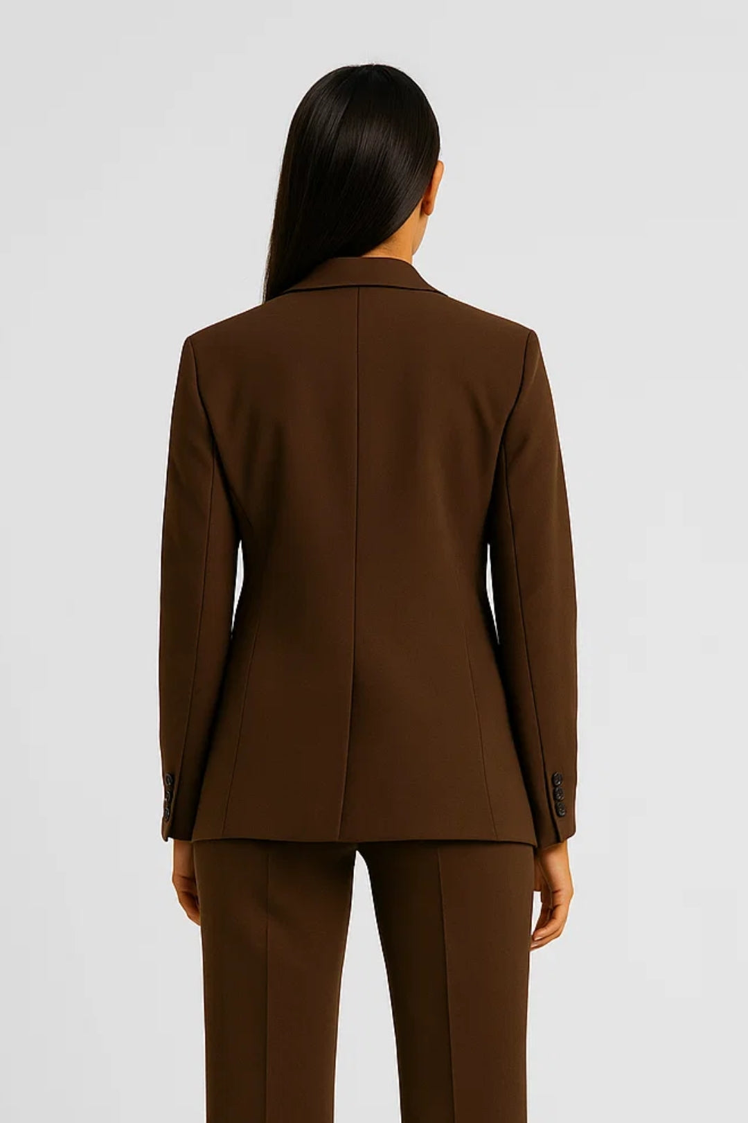 Blazer sartoriale marrone | Taglio classico con chiusura monopetto | Elegante e versatile