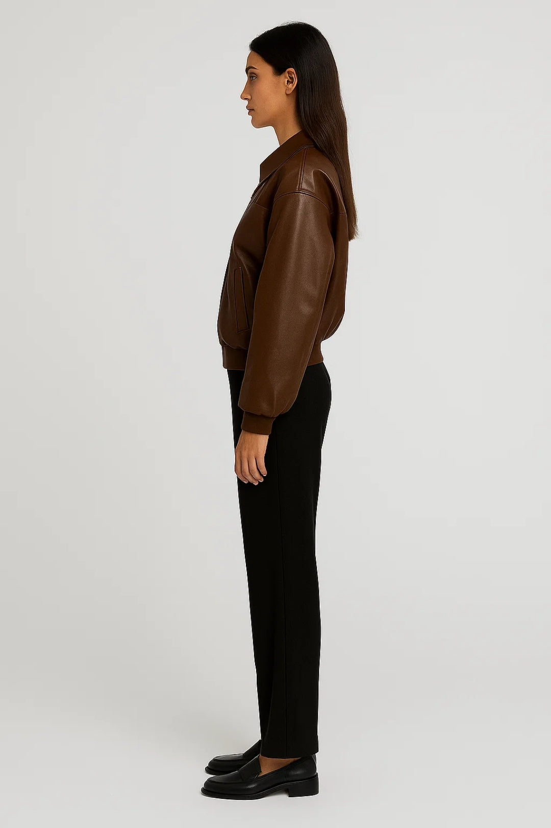 Giacca bomber in ecopelle | Vestibilità comoda | Look urbano e moderno