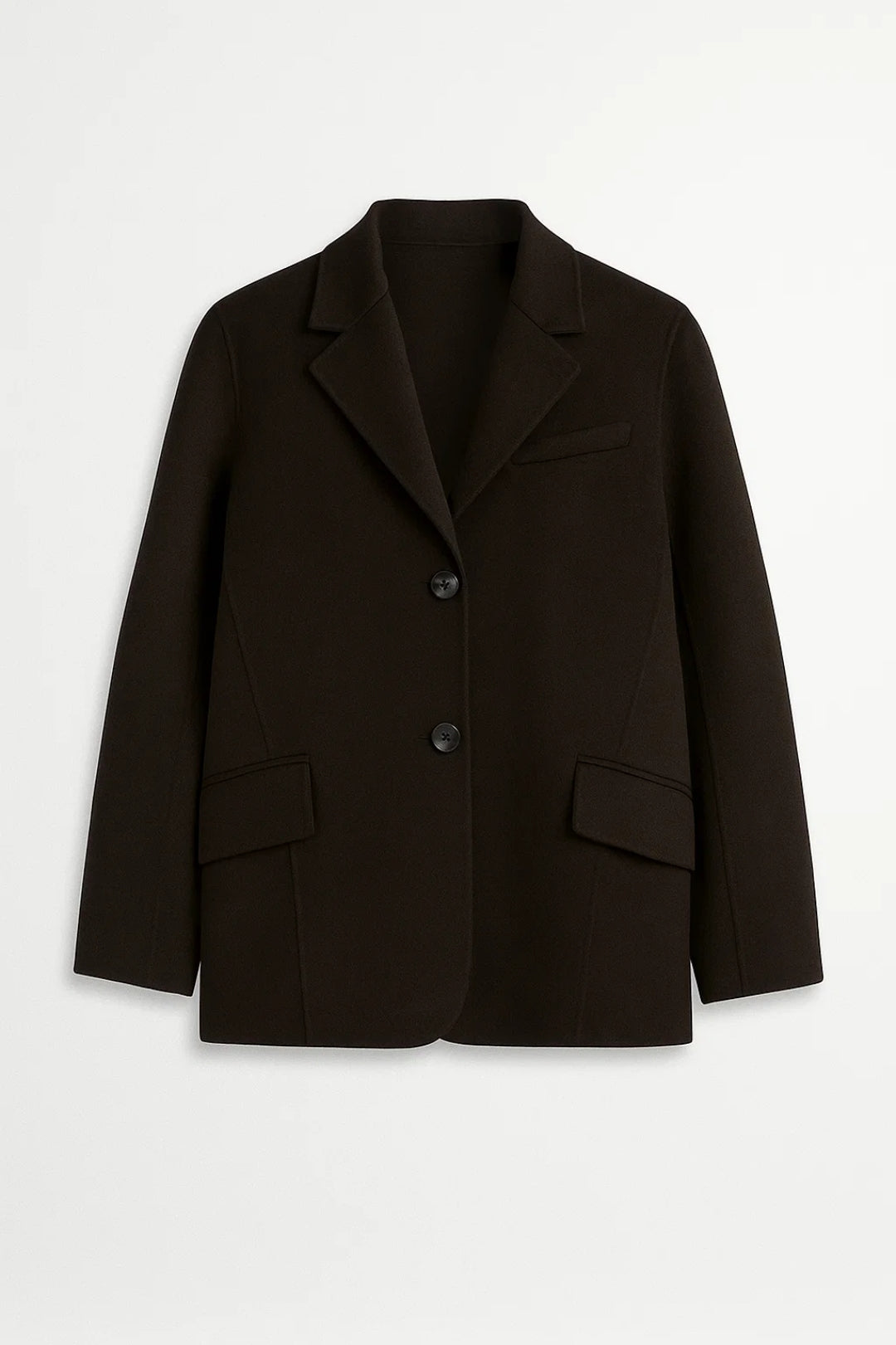 Blazer con revers classici e bottoni frontali