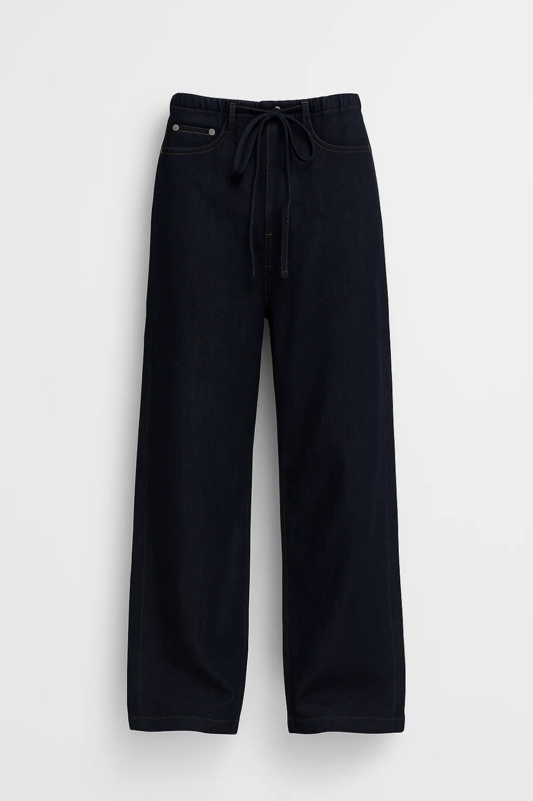 Jeans ampi con vita elasticizzata e coulisse | Comfort e stile quotidiano