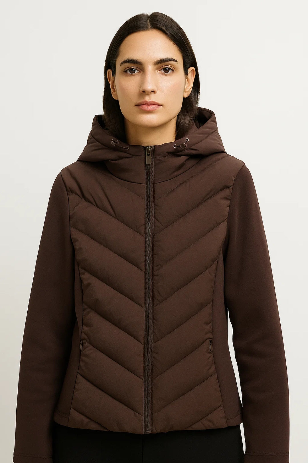 Giacca softshell trapuntata da donna | Calda e leggera | Con cappuccio