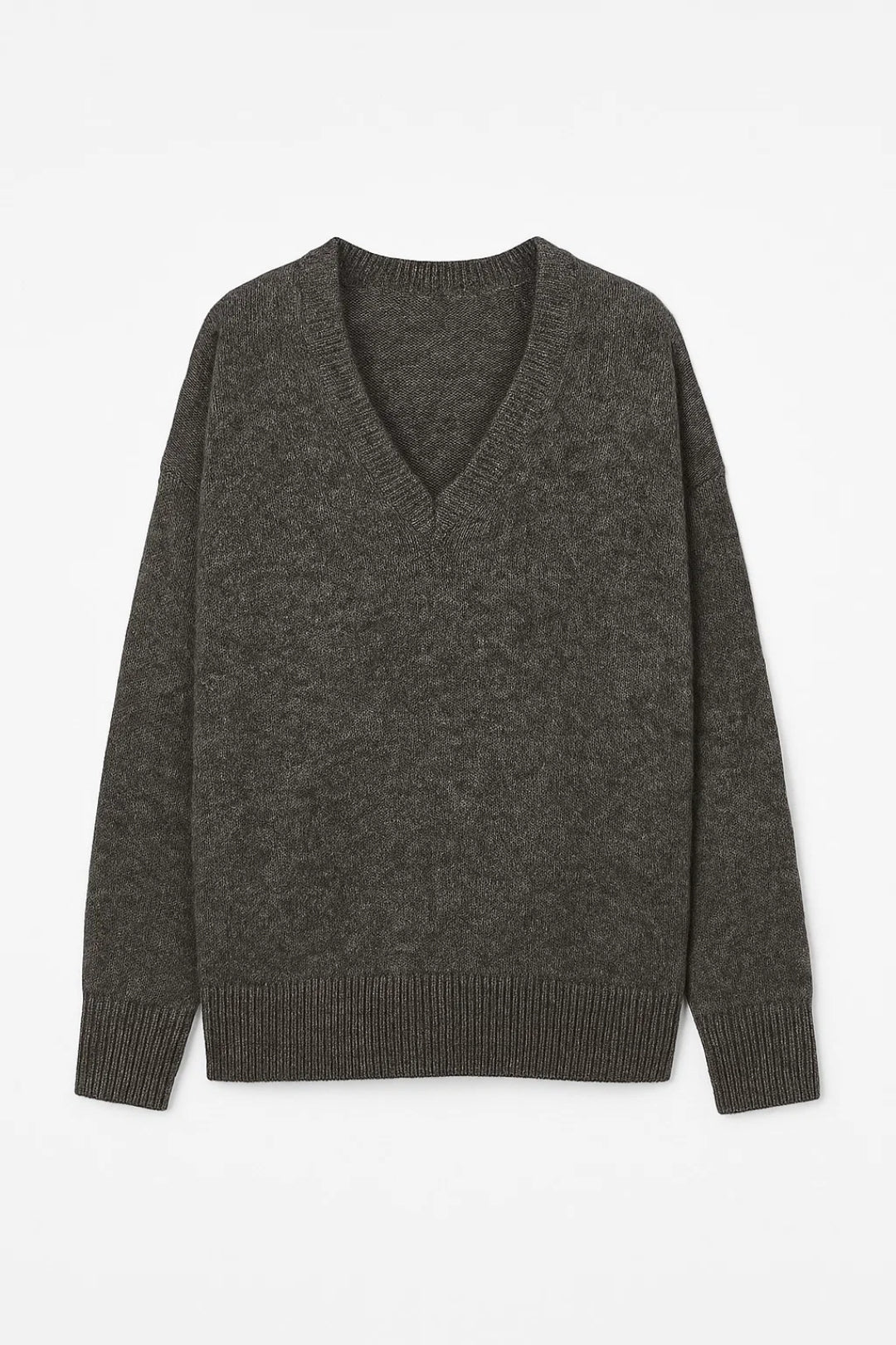 Maglione morbido con scollo a V e maniche lunghe