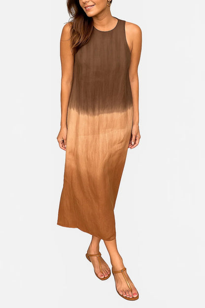 Abito Lungo Dégradé | Leggero & Elegante | Stile Boho Estivo