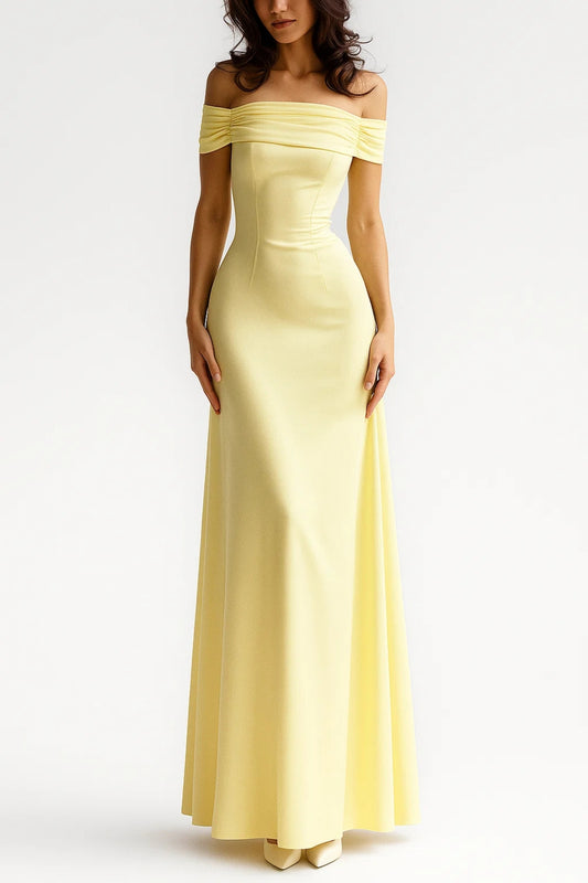Abito da sera lungo con spalle scoperte | Eleganza romantica