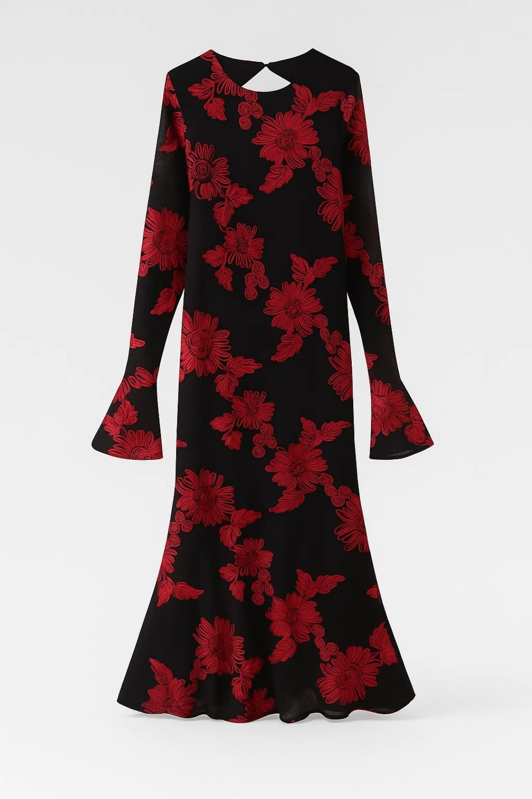 Abito lungo con motivo floreale | Elegante e raffinato