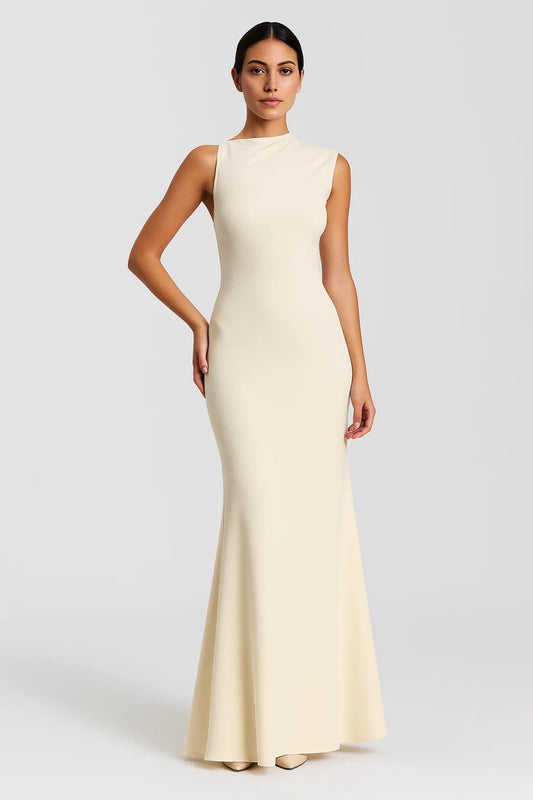 Abito lungo elegante con schiena scoperta | Vestibilità aderente | Stile sofisticato