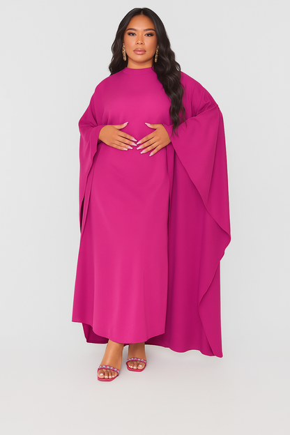 Abito lungo fluido con maniche ampie | Elegante e confortevole