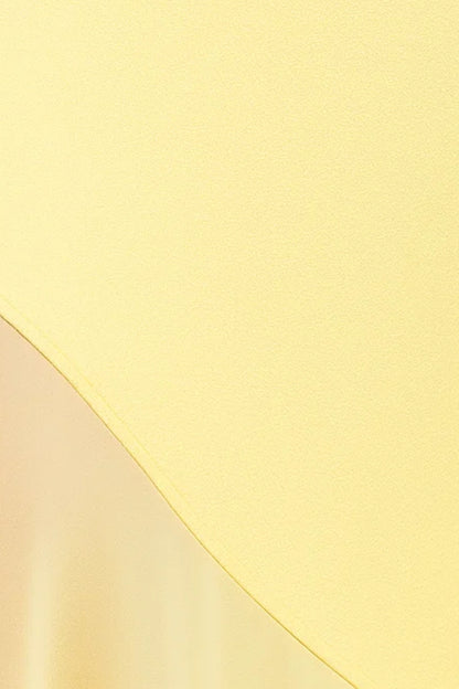 Abito lungo monospalla con orlo asimmetrico in chiffon | Eleganza fluida