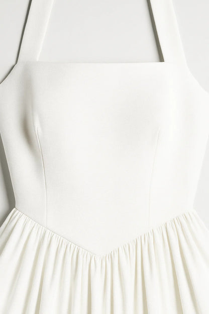 Abito midi con corpetto aderente e scollo all’americana | Stile retrò ispirato agli anni ’50