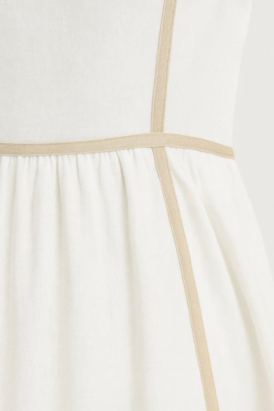 Abito midi in lino con spalline sottili