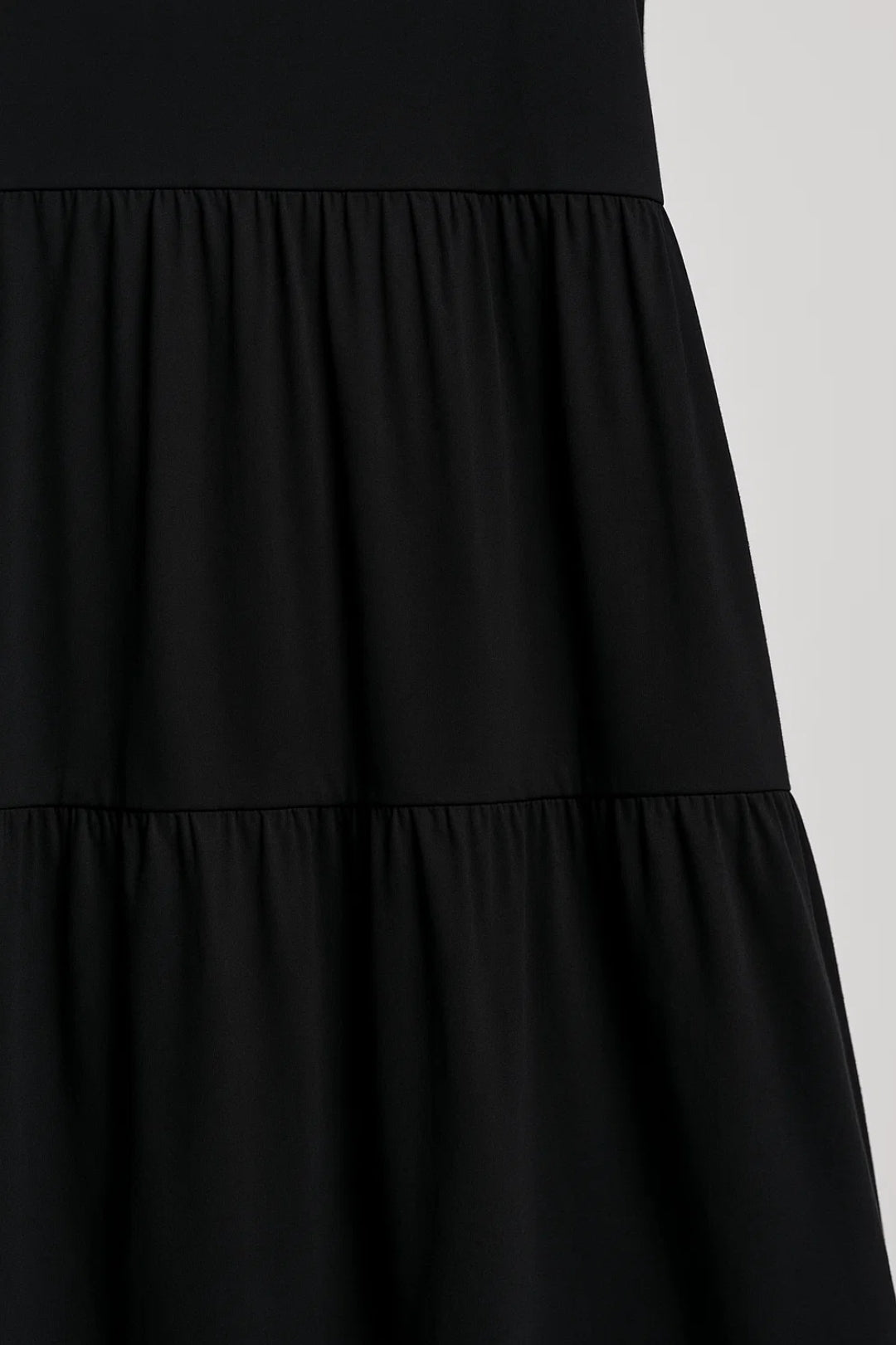 Abito midi svasato senza maniche | Scollo a V | Cotone leggero